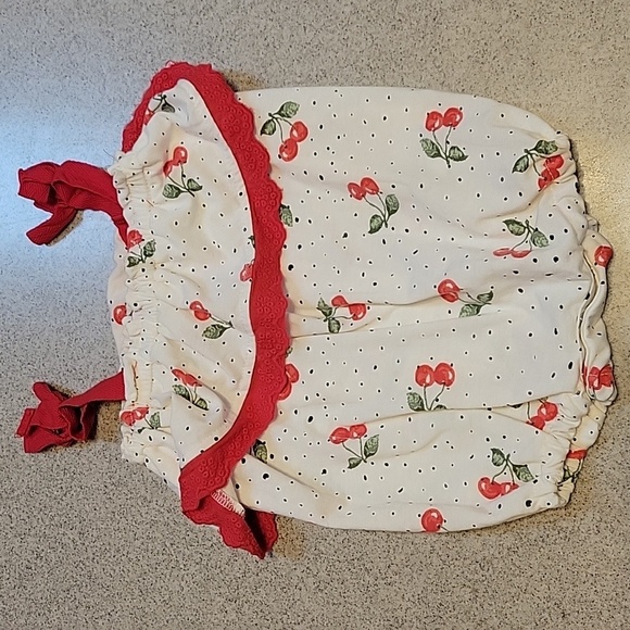 Jessica Simpson Other - Romper With Cherry Accents By Jessica Simpson Size 6-9 Months